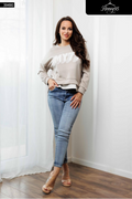 Beige Casual MY77 Logo Sweatshirt
